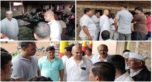 Amit Core visits the flood affected areas of Chikkodi Taluk