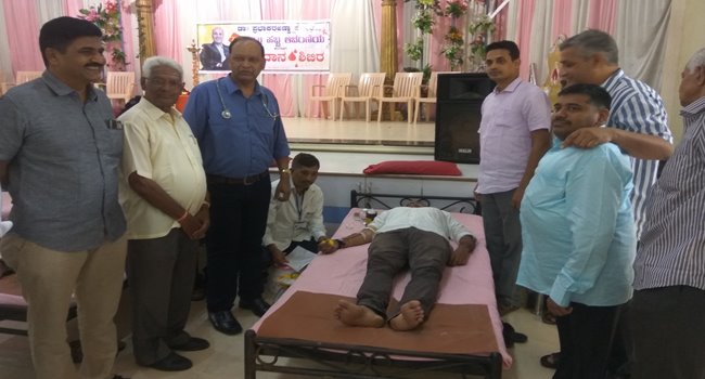 Blood Donation Camp as part of Dr. Prabhakar Core's Birthday