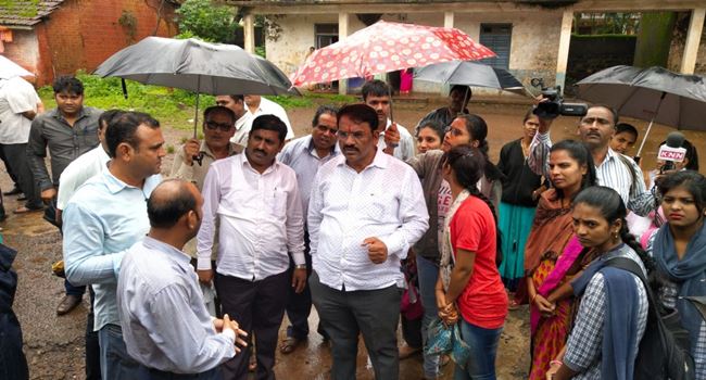 MLA Anila Benake met and examined the pre-government college