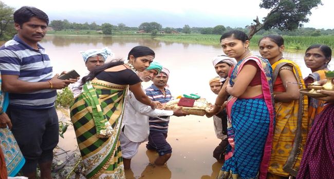 offering Bagina to Tigadolli Lake